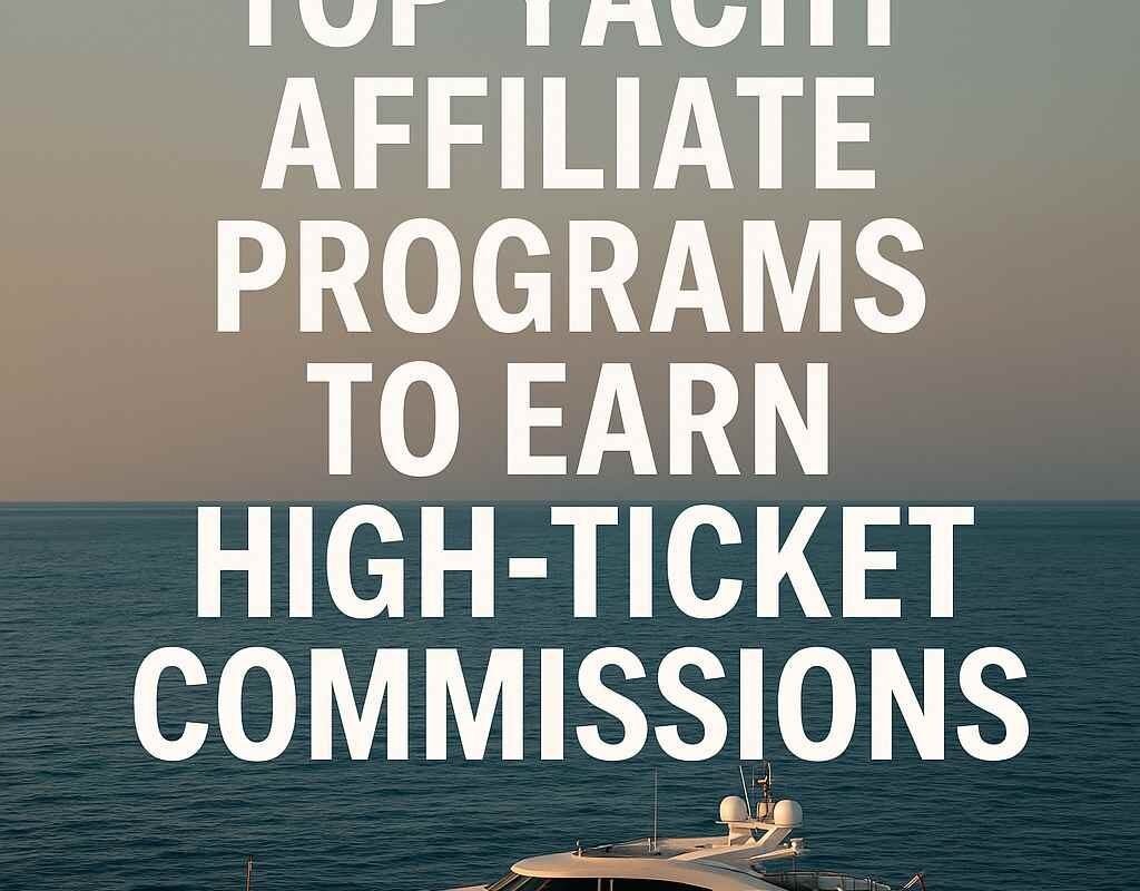 Top Yacht Affiliate Programs to Earn High-Ticket Commissions