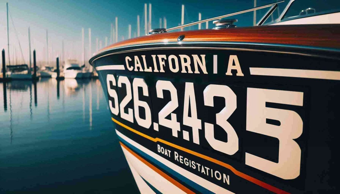 California Boat Registration Numbers Correctly 1