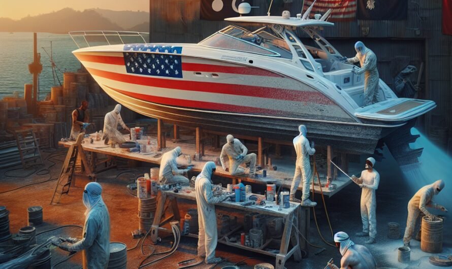 USA fiberglass boat repair near me